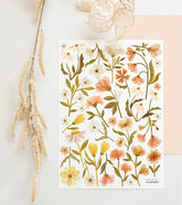FELIDAE - Stickers muraux - fleurs vintage